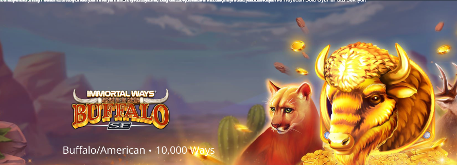 Türkiye’nin en iyi casino sitelerinde Buffalo temalı 10 slot oyunu, büyük bonuslar ve kazanç fırsatları sizi bekliyor! Thumbnail